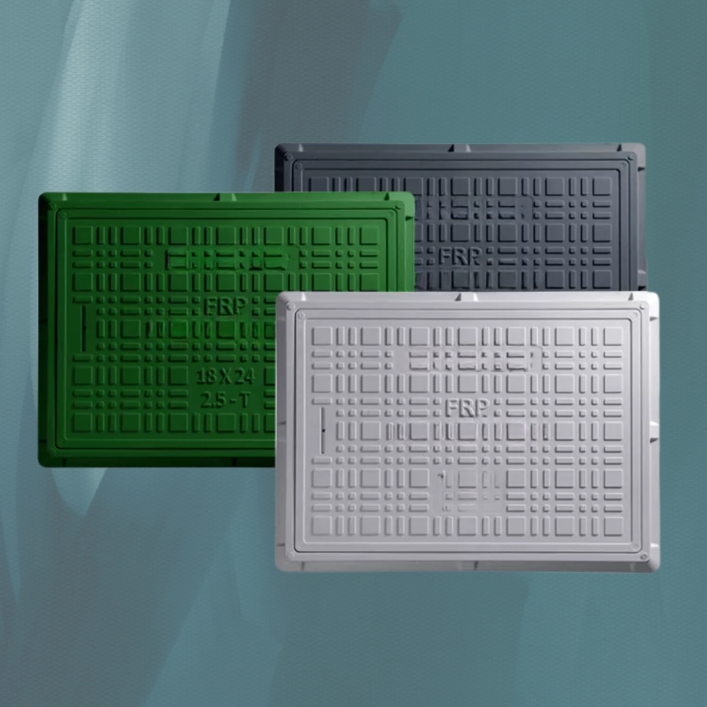 FRP manhole and trench covers in multiple colours