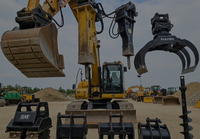 Excavator attachments and machinery accessories