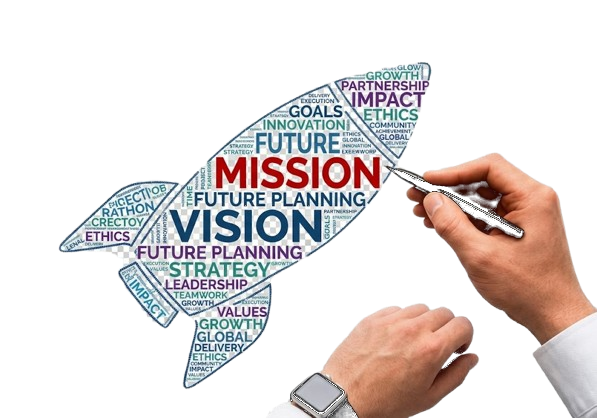Mission and vision strategy illustration